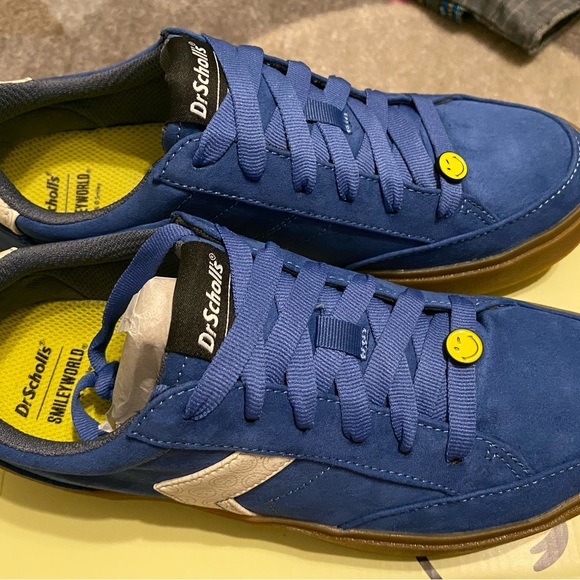 Women's Dr. Scholl's X SMILEYWORLD Madison Lace Sneaker Blue Smiley NEW … - Picture 12 of 15